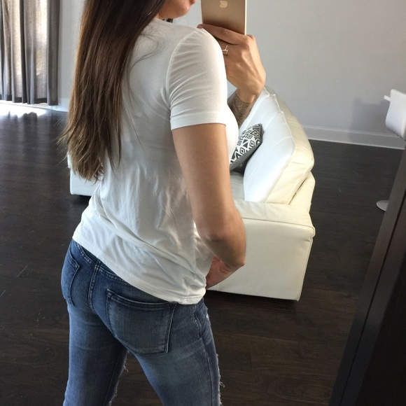 1 LEFT! White Essential Tee - Picture 4 of 4