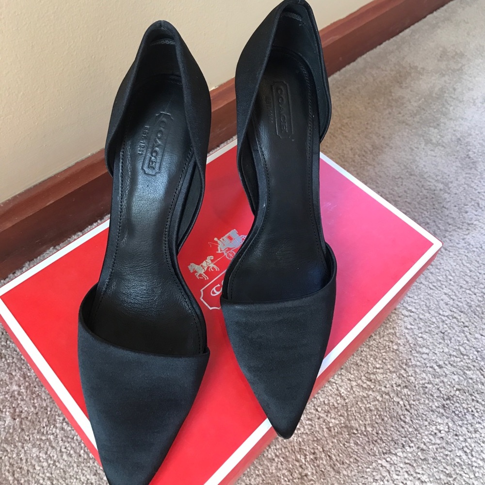 Satin Coach d'Orsay evening pump