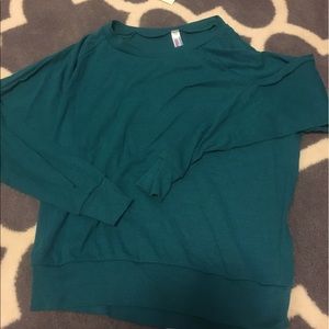 American Apparel green top