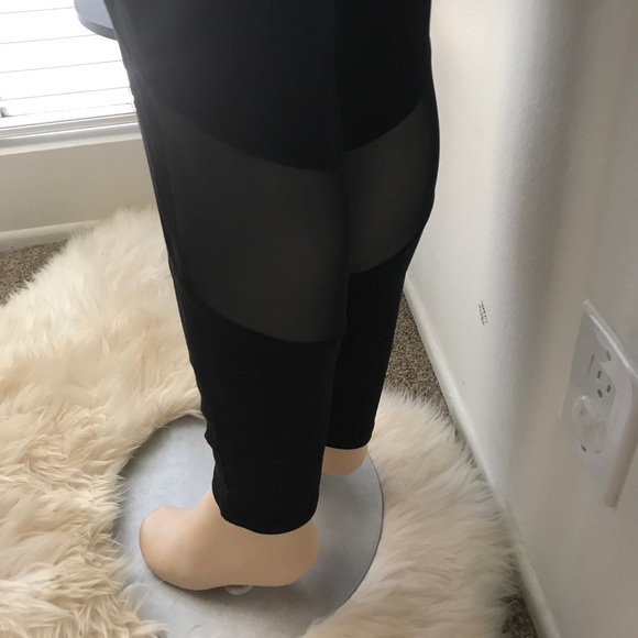 Activewear Tribal Mesh Panel Pants-PLUS - Picture 5 of 6