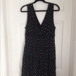 Black polka dot sun dress