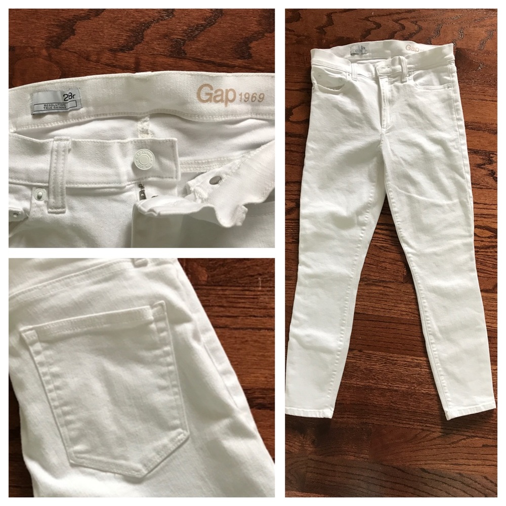 GAP JEANS 1969 True Skinny Resolution White