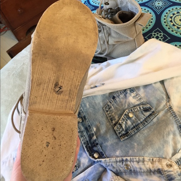 Biege boots canvas - Picture 7 of 7