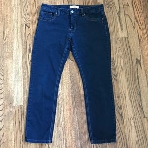 Ankle length crop denim jean