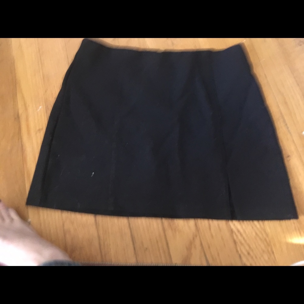 Black mini skirt