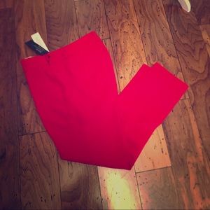 Banana Republic Red Martin Fit Lined Pant