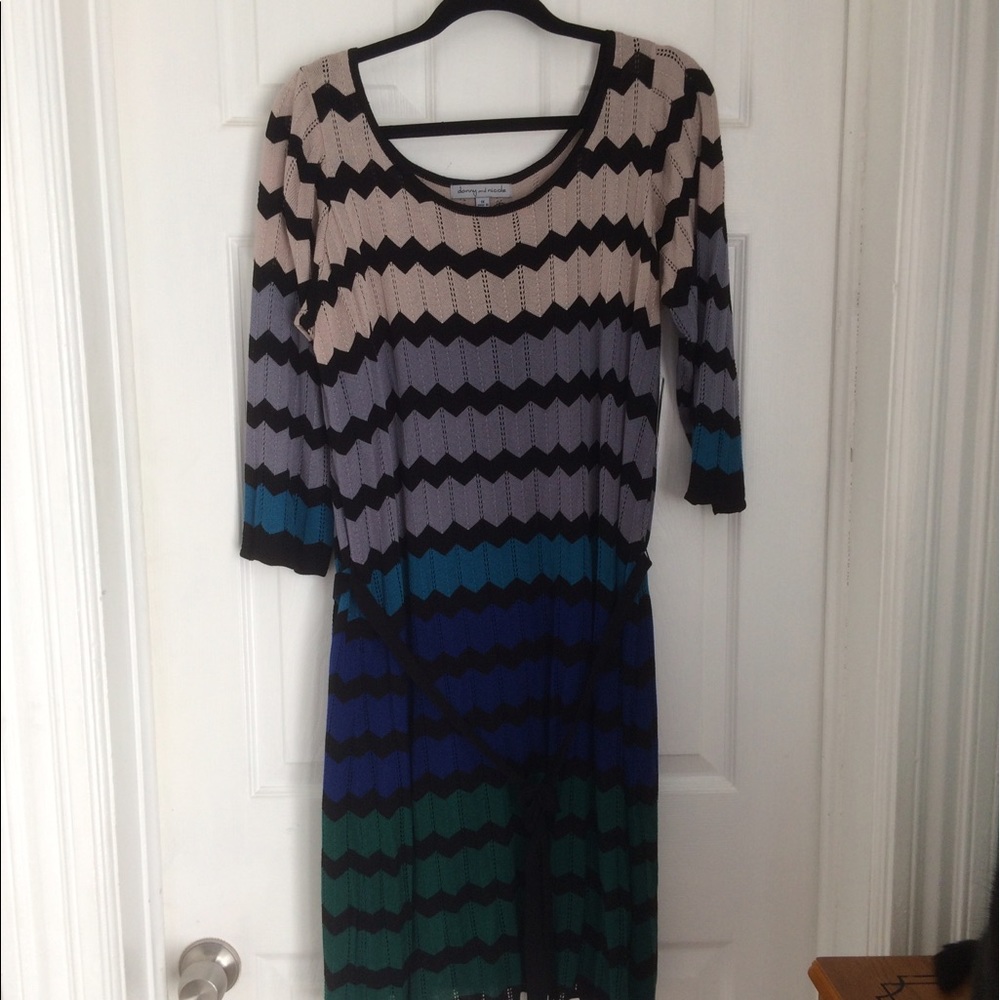 NWT Danny and Nicole Chevron Dress
