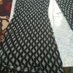 Black and white palazzo pants