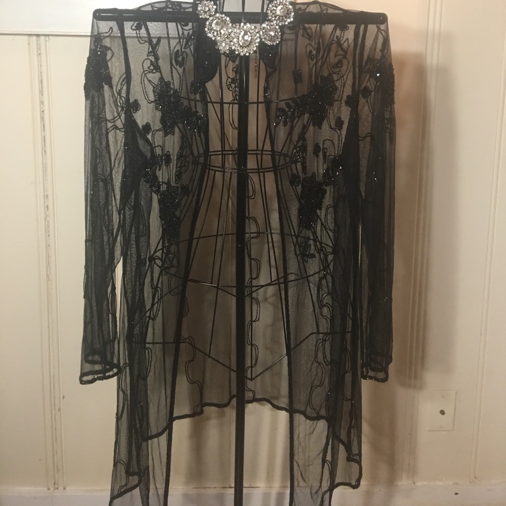 Beautiful hand beaded duster