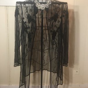 Beautiful hand beaded duster