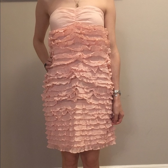 💫JCrew strapless pink dress💫 - Picture 6 of 7
