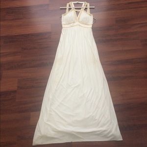 White and gold prom dress GUESS