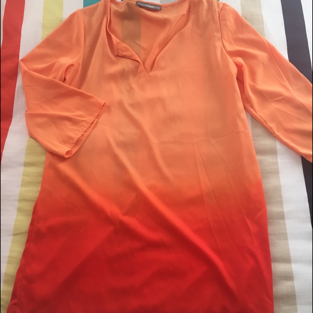Addie Orange tunic dress