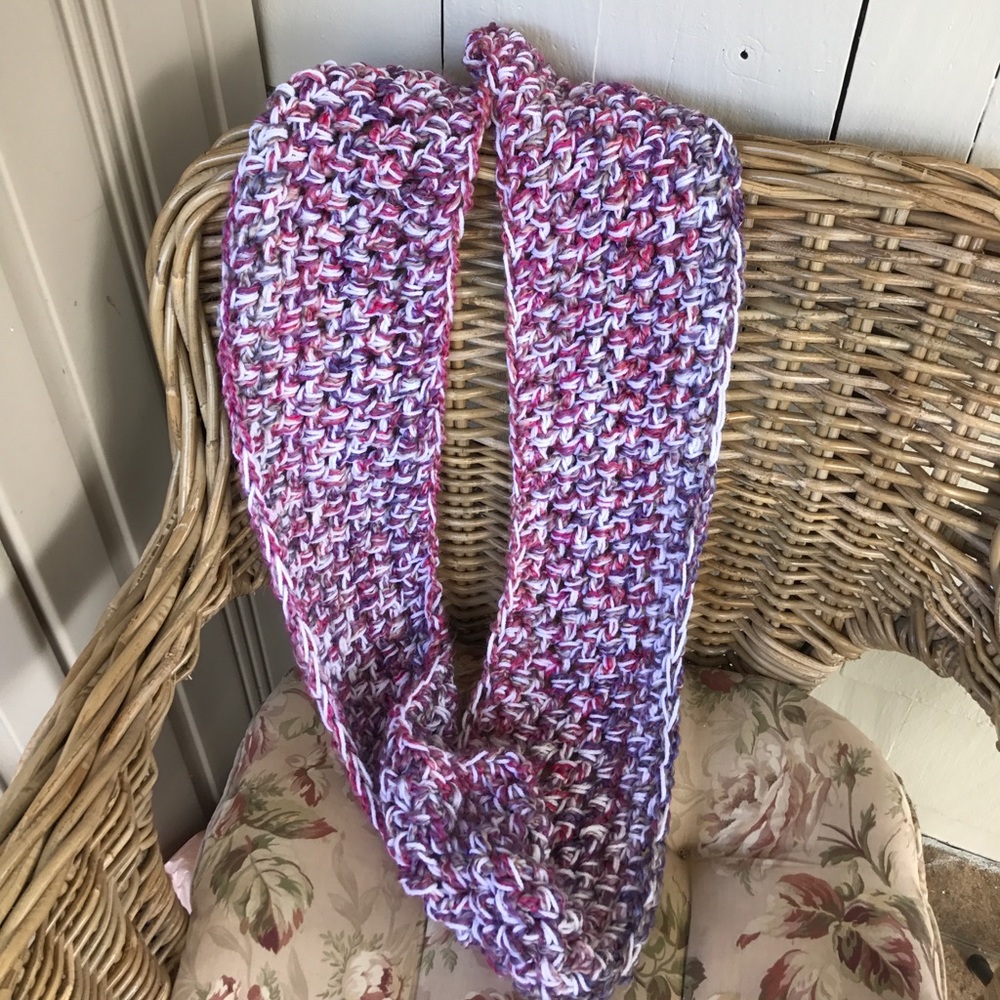 Handmade infinity scarf