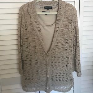 Jones New York 2 piece set - top and jacket