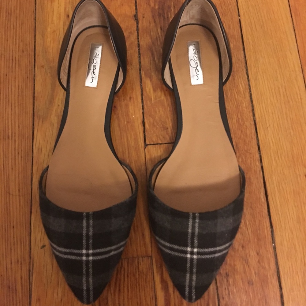 Halogen Plaid D'orsay Flats