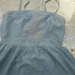 Denim babydoll dress