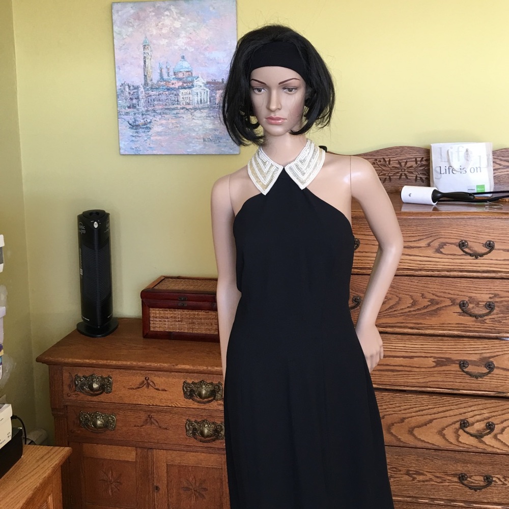 Myles Studio black halter top dress