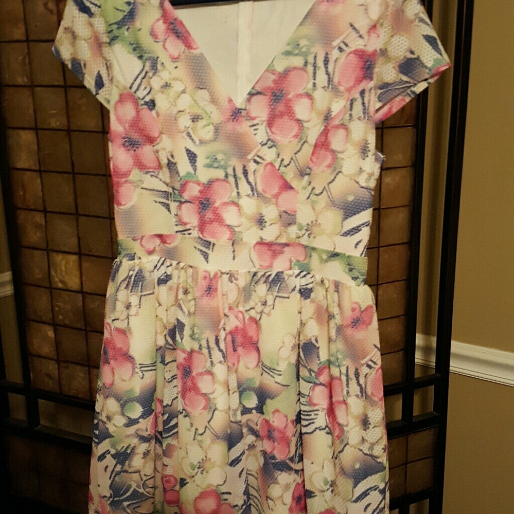 Spring floral dress
