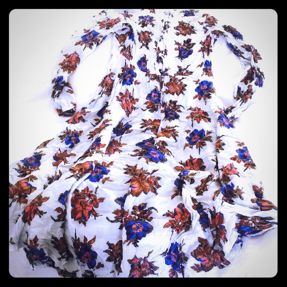 Flower printed dress