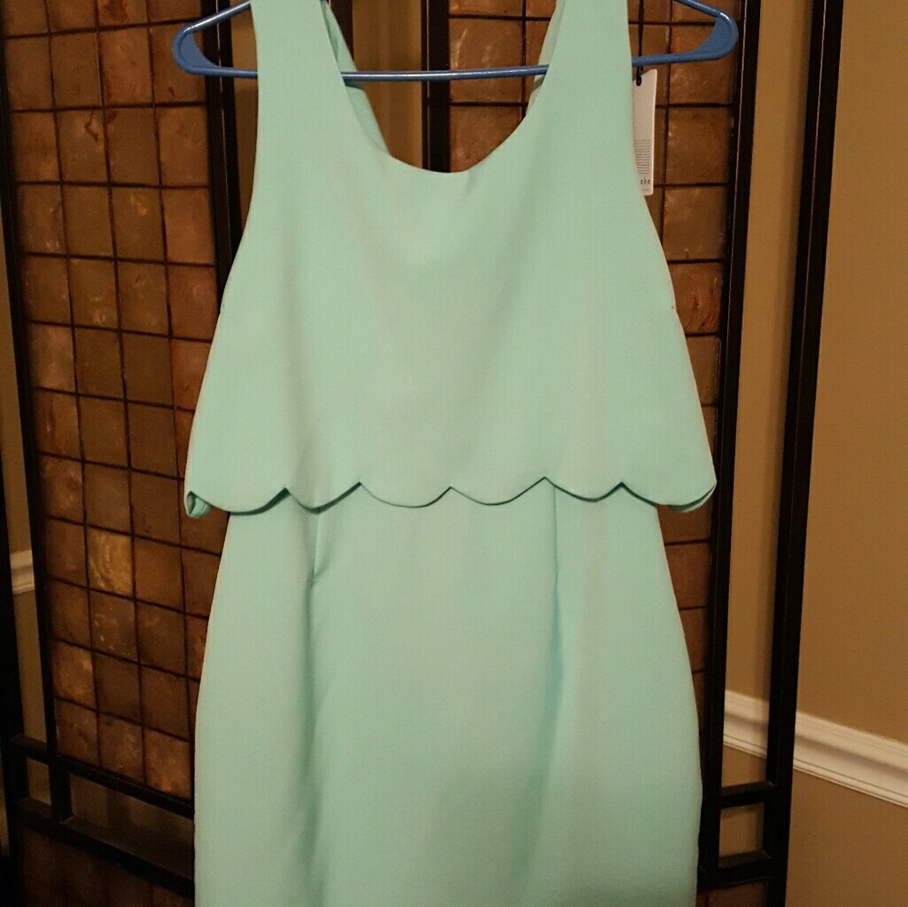 Light teal spring dress