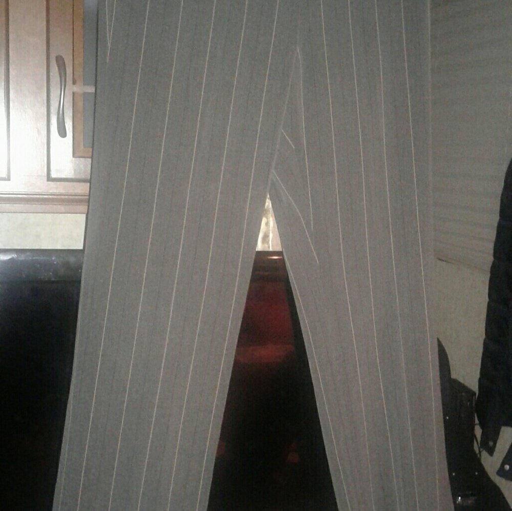 Chico gray pin stripe tailored trousers, size 2.