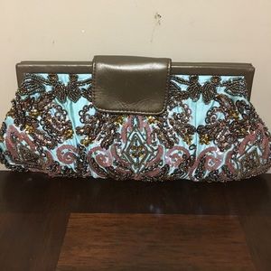 Santi beaded clutch