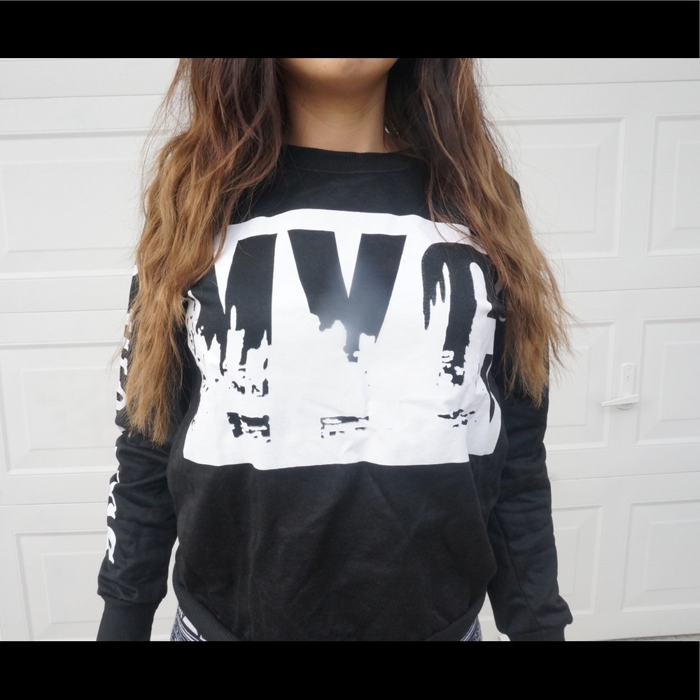 NYC graphic crew neck sweatshirt