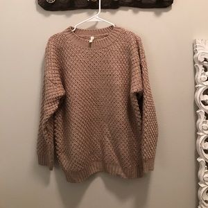 Tanish pink sweater size medium