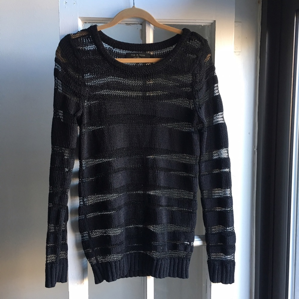 Rag & Bone striped see-through sweater