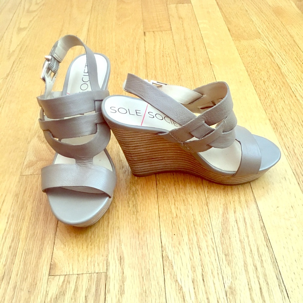 Sole Society Jenny wedge sandals