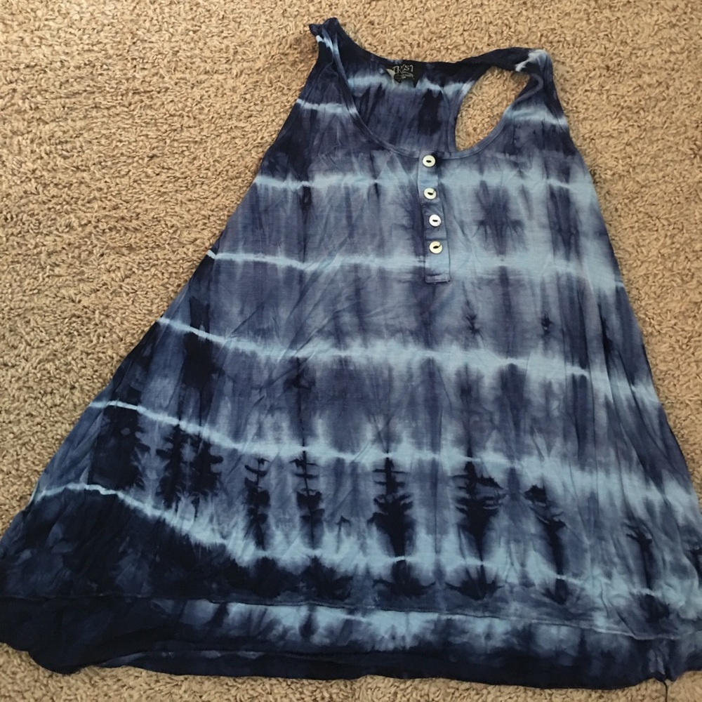 Tie dyed tank top with a swing too it