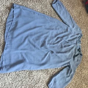 Blue long sleeve dress
