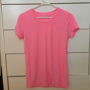 J.crew vintage cotton neon pink tee