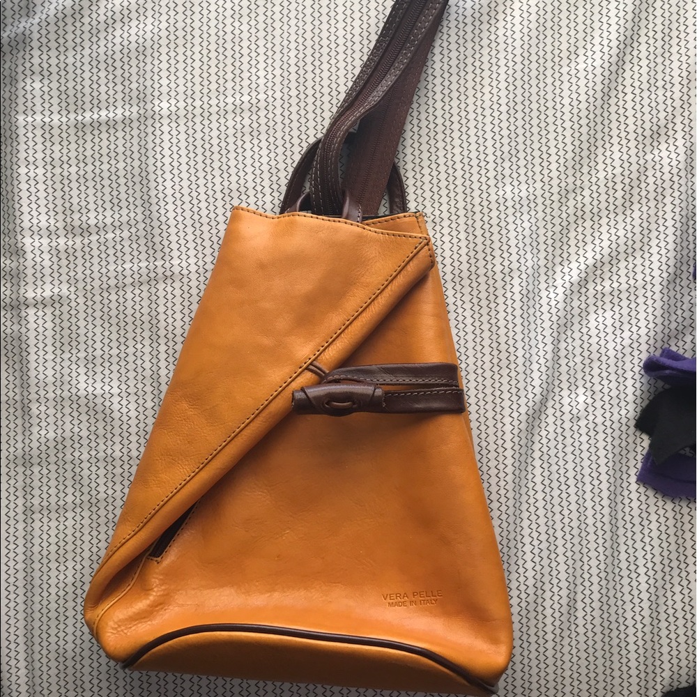 ❤SOLD❤ Vera Pelle Leather Backpack/Purse