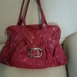 Guess pink bag with matching wallet