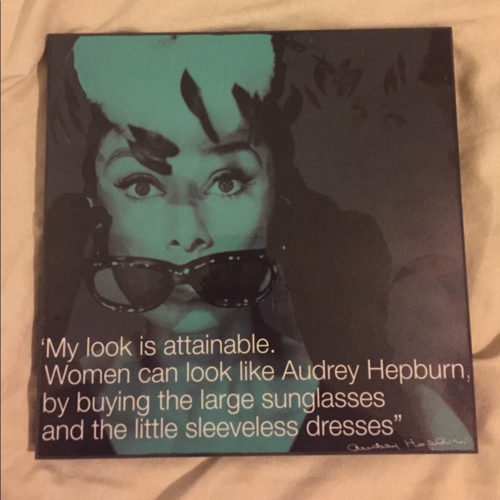 Audrey Hepburn Quote Acrylic on Wood