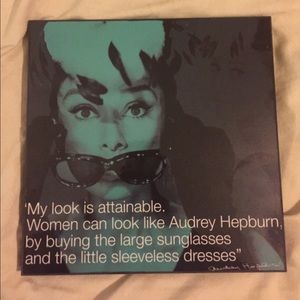 Audrey Hepburn Quote Acrylic on Wood