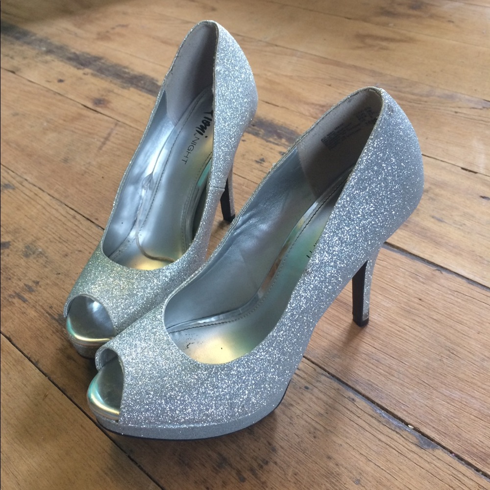 silver heels