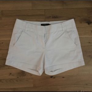 J.crew 4" chino shorts white