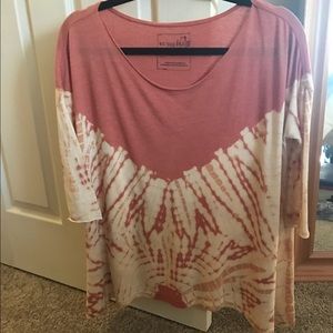 FreePeople Tye Die off the shoulder t-shirt