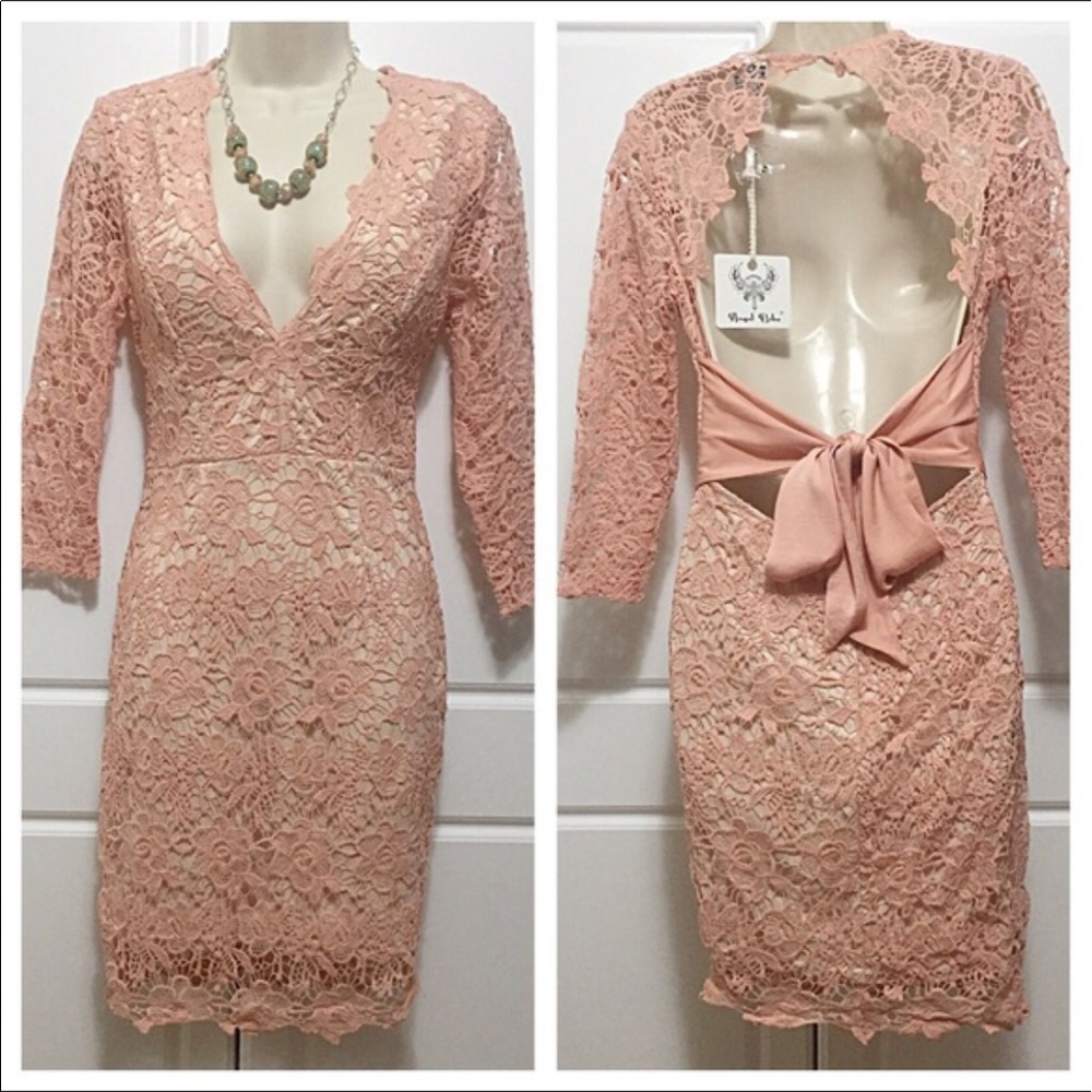 Lace crochet angel biba bodycon dress