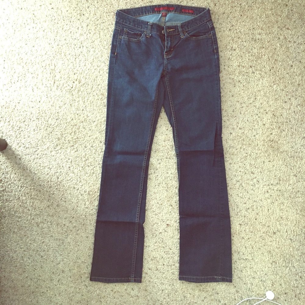 Banana Republic dark jeans skinny boot cut