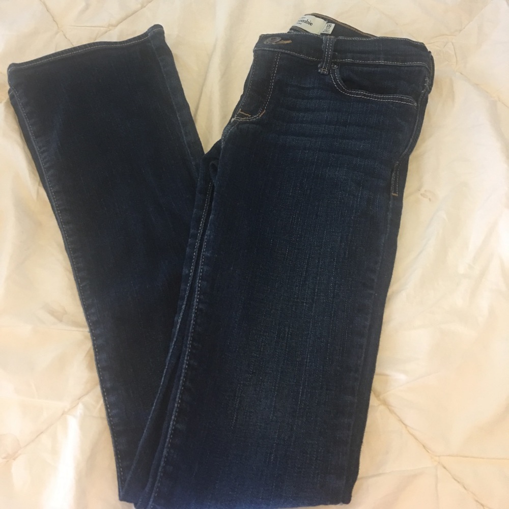 Abercrombie cute stretch boot cut 16 slim jeans