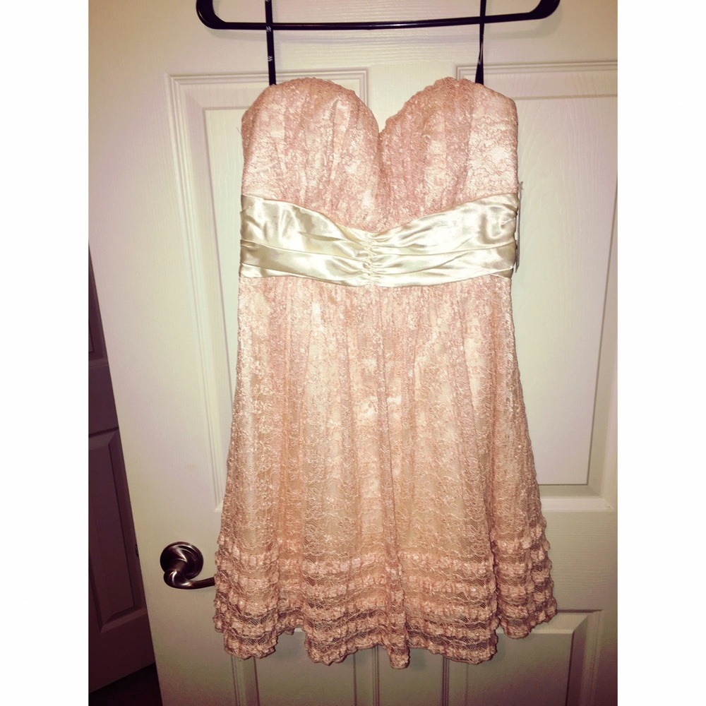 Lace semi-formal dress