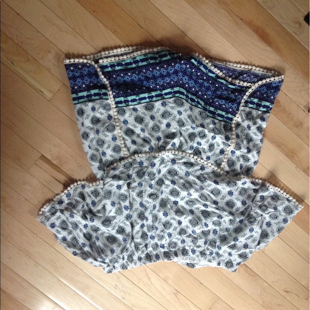 Strapless romper