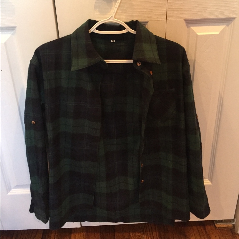 Green/Navy Flannel