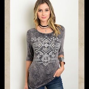 3/4 length sleeve top
