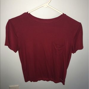 A&F Essentials Red Tee