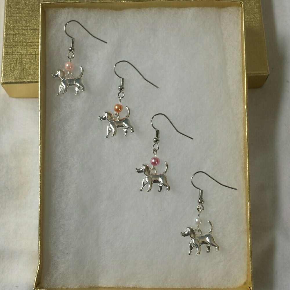 Dog earrings